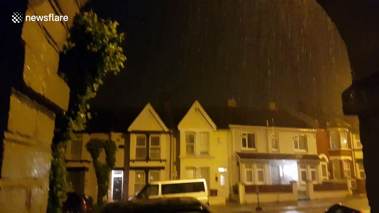 Huge thunderstorm pounds Great Britain