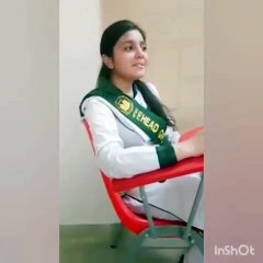 Young Pakistani Collage Girl Singing Song In Beautiful Voice