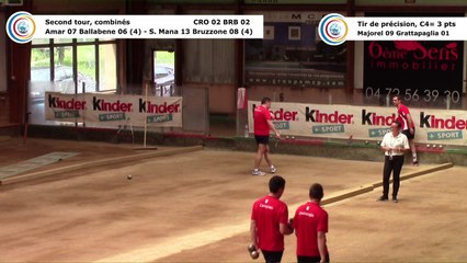 Second tour, second tir de précision, CRO Lyon contre BRB Ivrea, quart de finale retour, 29ème Coupe d'Europe des Clubs, Aix-les-Bains 2018