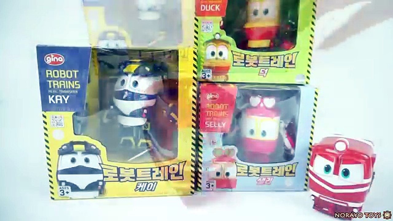 로봇트레인 RT 변신로봇 케이, 알프, 샐리, 덕 기차 변신 로보트 장난감 동영상 Robot Trains Transformers #robot #train #toys