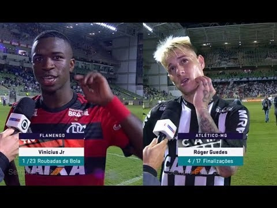 OLHA O QUE VINICIUS JUNIOR E ROGER GUEDES FALARAM APÓS FLAMENGO VENCER E VOLTAR A SER LIDER
