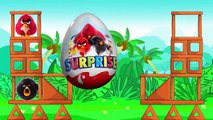 Colors for Children to Learn with ANGRY BIRDS Movie Toy Surprise Egg Colours for Kids to Learn