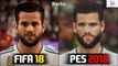 FIFA 18 VS PES 2018 REAL MADRID PLAYERS FACES COMPARISON HD