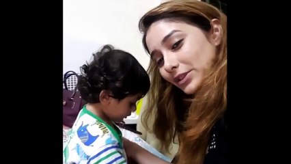 Tanu from Kumkum Bhagya playing with her Daughter - Leena Jumani