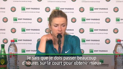Roland-Garros - Svitolina : "Si je suis éliminée rapidement, ce n'est pas la fin du monde"