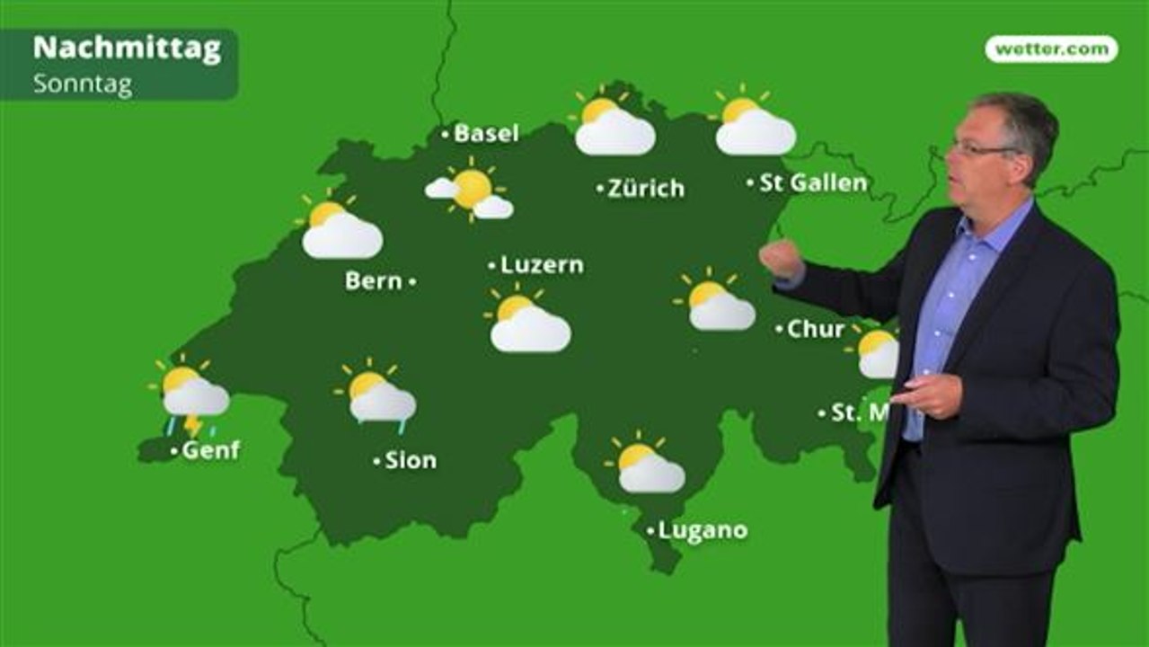 Das Wetter in der Schweiz am 27. Mai 2018