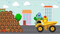 Halloween Dump Truck Collect Surprise Eggs For Children - Videos For Kids | BinBin Tv
