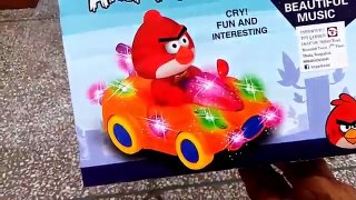 Angry birds cry! fun and interesting Lights & Music kids toys - Unboxing, Race, and Review!