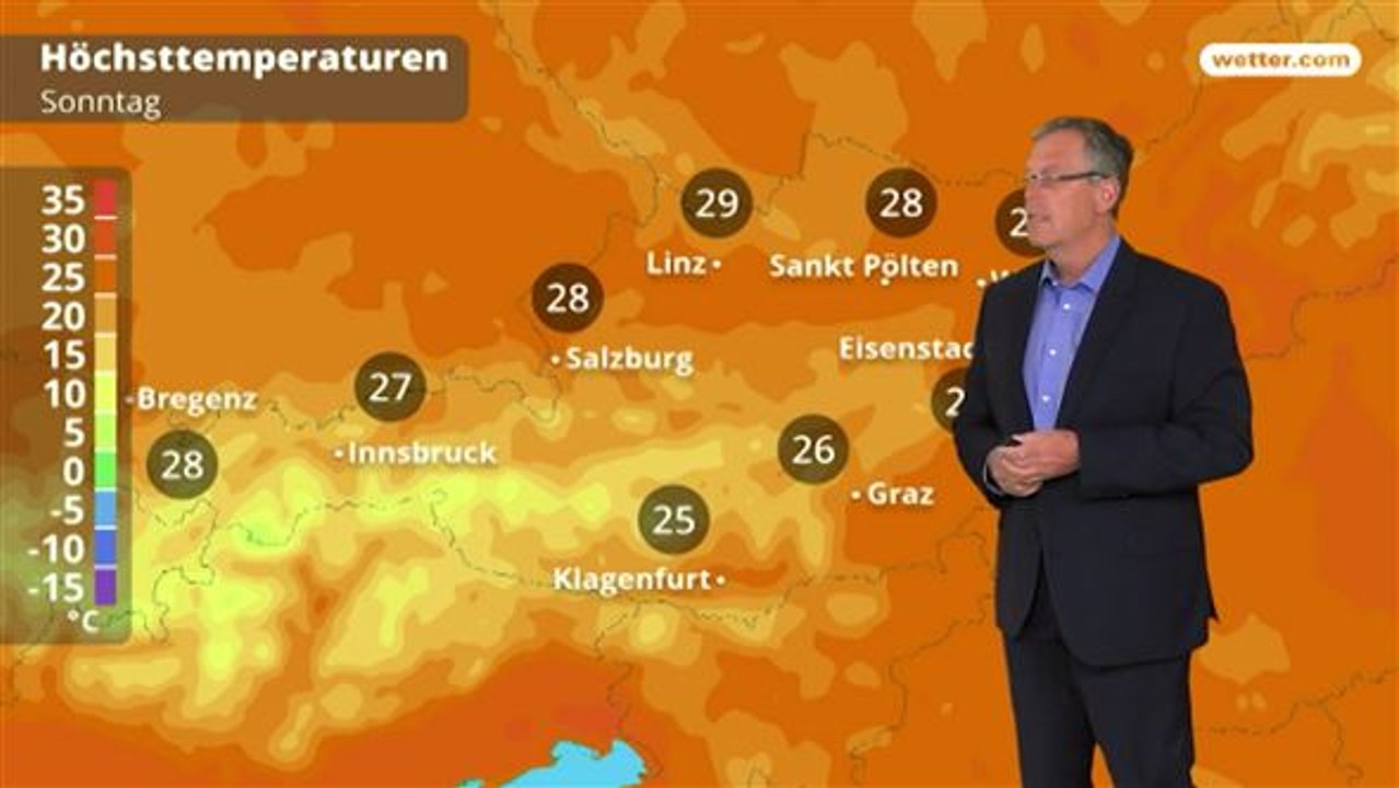 Das Wetter in Österreich am 27. Mai 2018