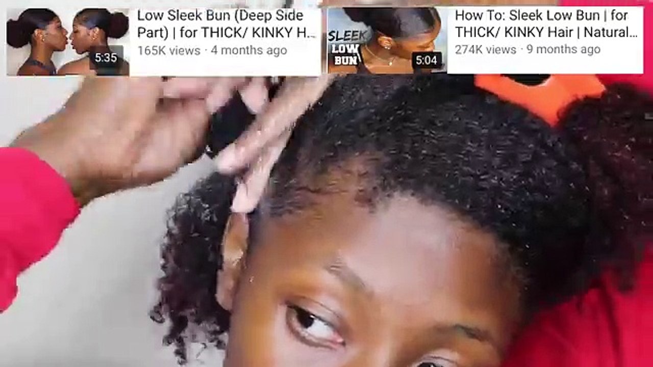Sleekest How To Sleek Low Ponytail Ever For Thick Kinky Natural