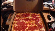 Champs Pizza - Brooklyn Sicilian Thin Crust pizza - and thats my lunch
