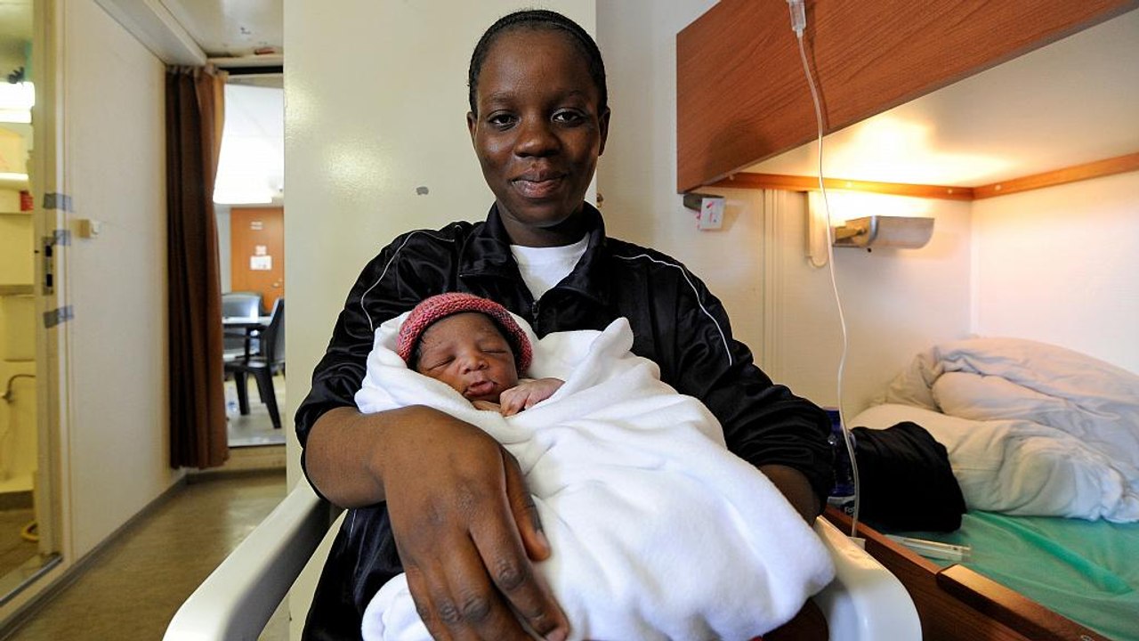 Baby boy 'Miracle' born on migrant rescue ship