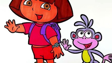 Coloring Book Dora Elexplora | Drawing Pages To Color For Kids