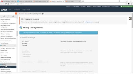 Backing up WHM & cPanel