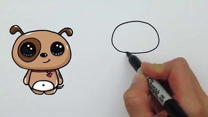 How to Draw a Dog - Simple and Cute