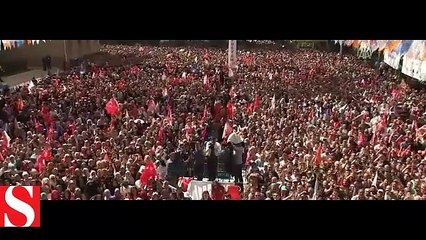 AK Parti Isparta mitingine,küçük kız damga vurdu