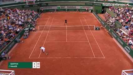 Roland-Garros : David Goffin solide et break Robin Haase