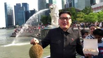 Un imitateur de Kim Jong Un, Howard X, se balade à Singapour
