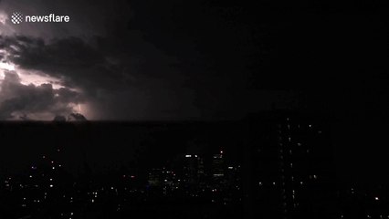UK thunderstorm time-lapse: 30 minutes in 60 seconds