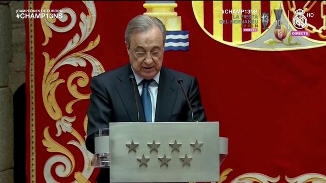 Florentino Pérez: El Real Madrid lidera el fútbol mundial