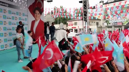 İYİ Parti Genel Başkanı ve cumhurbaşkanı adayı Akşener - DENİZLİ