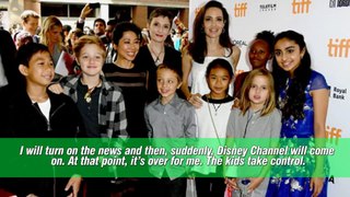 Holywood actress and their children !!Angelina Jolie_ “When you have six kids, you are the boss of nothing!”
