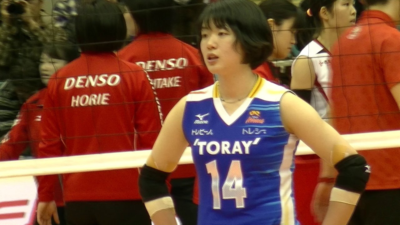 白井美沙紀選手(Misaki Shirai)東レアローズ【女子ﾊﾞﾚｰﾎﾞｰﾙVﾌﾟﾚﾐｱﾘｰｸﾞﾌｧｲﾅﾙﾗｳﾝﾄﾞ2017-2018】2018.2.24川崎市とどろきアリーナ