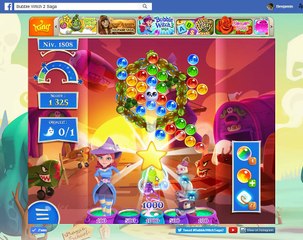 Bubble Witch Saga 2-Level 1808