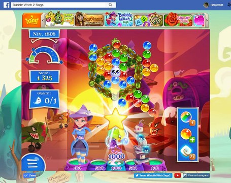 Bubble Witch Saga 2-Level 1808