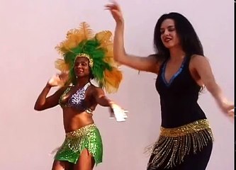 SAMBA RIO STYLE BASIC MOVE, PART 1: HIP BRAZIL DANCE SHOW WITH VANESSA ISAAC. www.hipbrazil.com