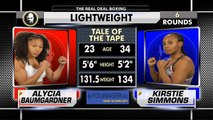 Alycia Baumgardner vs Kirstie Simmons (27-04-2018) Full Fight