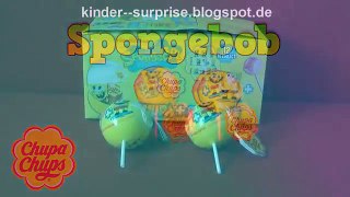 2 Spongebob - Chupa chups surprise ball unboxing animation Surprise Eggs Kinder Surprise