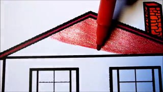 Big House Coloring Pages l How To Draw Big House Coloring Book l Drawing Pages l Learn Colors