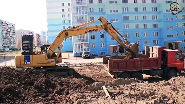 Мультик про машинку экскаватор Кубик расскажет про спец технику