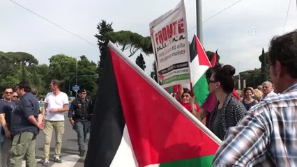 2018 İtalya Bisiklet Turuna "İsrail" Protestosu - Roma