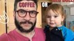 Cute Baby Offers 'Advice' on Choosing Coffee or Red Bull
