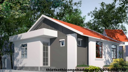 Biệt thự 1 tầng mái thái tại Bắc Giang