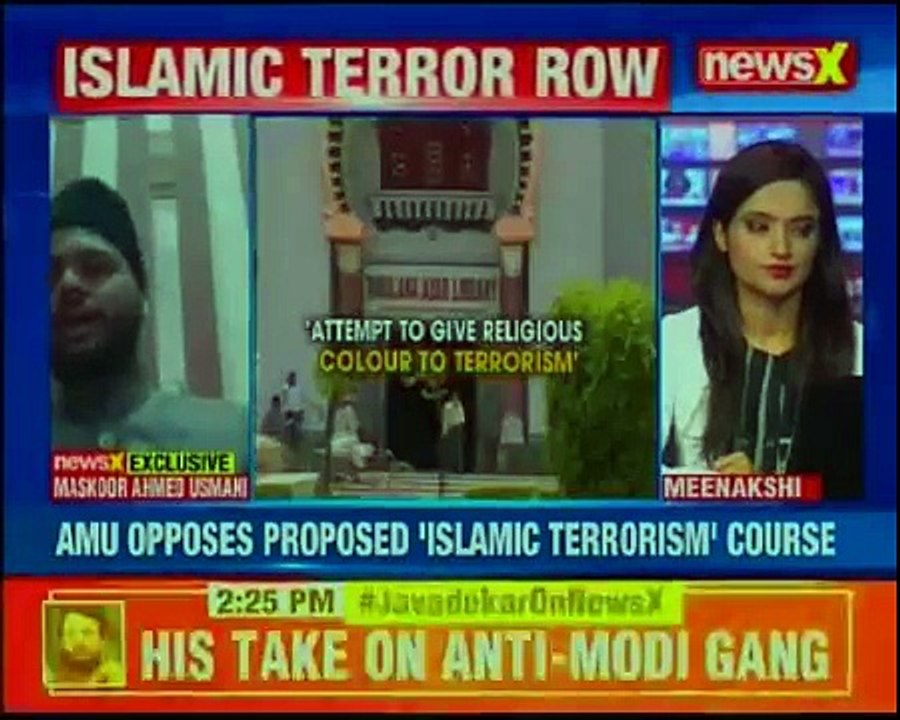 AMU vs JNU Maskdoor Ahmed Usmani AMU President speaks exclusively to NewsX over Islamic terror