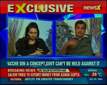 BJP Union Minister Nitin Gadkari speaks exclusively to NewsX over PM Modis 4 year
