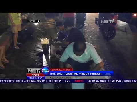 Truk Solar Terguling, Warga Malah Asik Mengambil Solarnya NET24