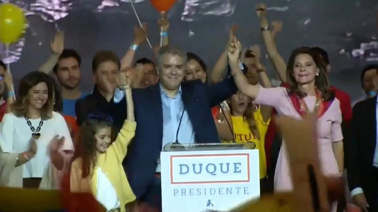 Wer wird Präsident in Kolumbien? Konservativer Duque vorn, Stichwahl entscheidet