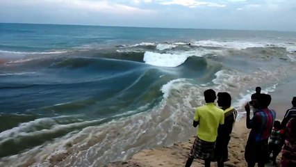 River mixing with sea !!!!! Wonderfully captured on camera!!!!
