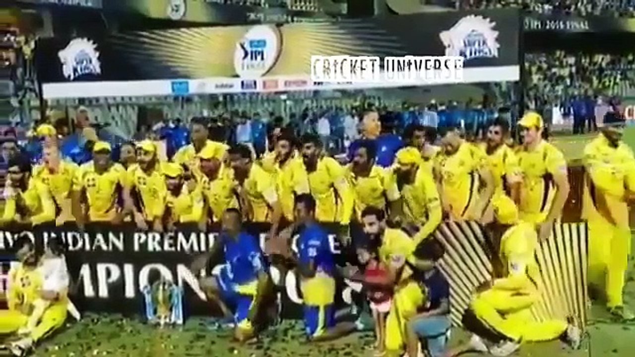 Chennai Super Kings Celebrations after Winning IPL 2018 - Presentation Ceremony
