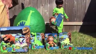 GIANT EGG SURPRISE OPENING The Good Dinosaur Toys