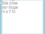 LA Rug Inc LA Rugs Countryfun Kids Area Rug Multicolor Rugs Synthetic 4 x 7 in