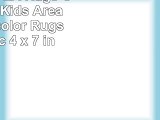 LA Rug Inc LA Rugs Countryfun Kids Area Rug Multicolor Rugs Synthetic 4 x 7 in