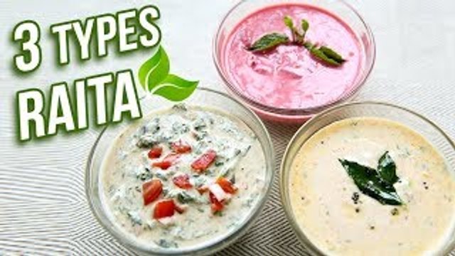3 Types of Raita for Biryani - How To Make Raita At Home - Curd Raita Recipe - Nupur Sampat