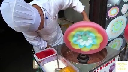 Làm Kẹo Bông Gòn Tuyệt Đẹp Ở Đường Phố Trung Quốc - How to make beautiful cotton candy