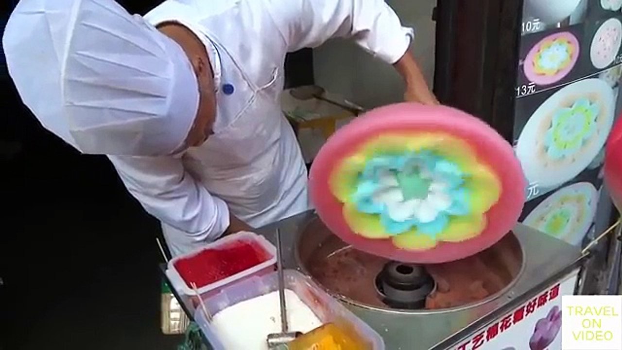 Làm Kẹo Bông Gòn Tuyệt Đẹp Ở Đường Phố Trung Quốc - How to make beautiful cotton candy