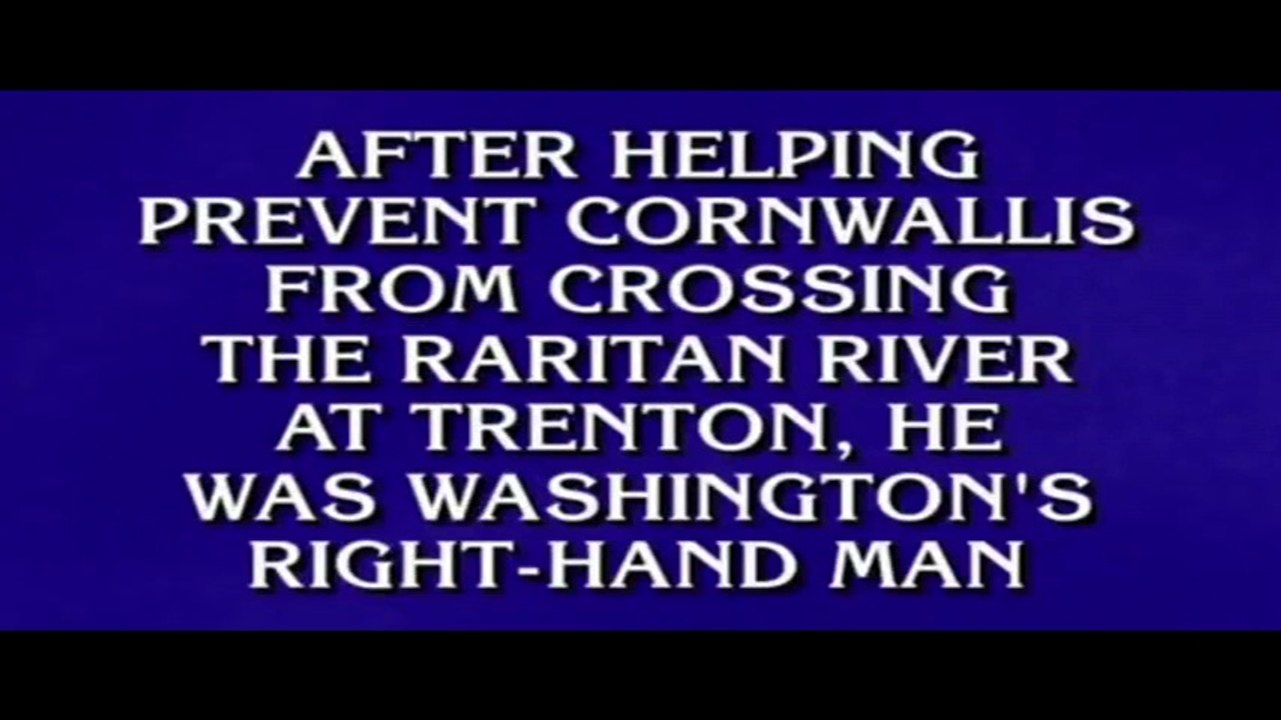 Jeopardy Flunks Trenton History Question - May 21, 2018
